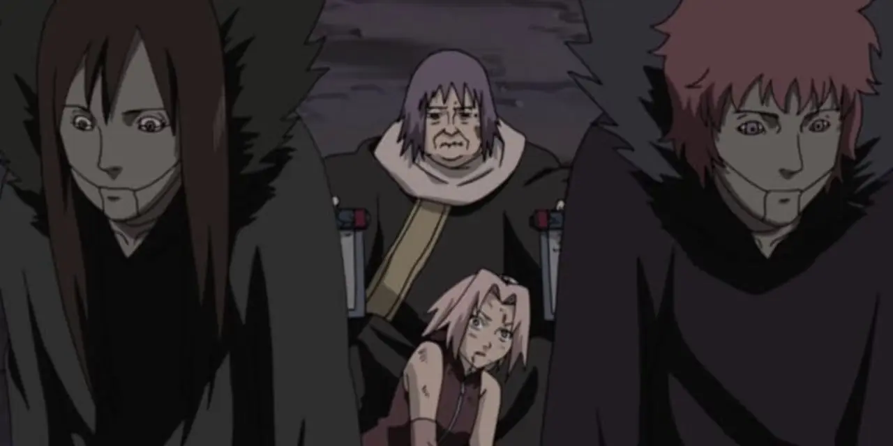 Gamamaru op de berg Myouboku in Naruto: Shippuden