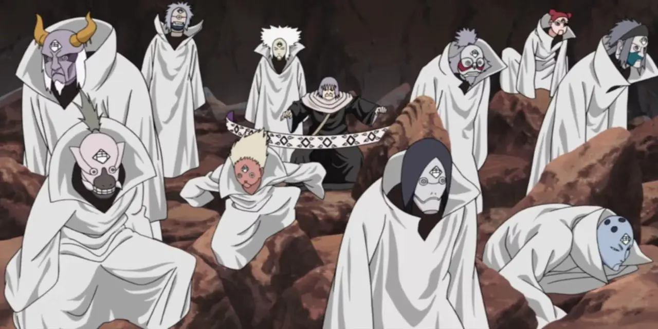 Black Zetsu onthult zijn fysieke vorm na de nederlaag van Kaguya in een Naruto: Shippuden-flashback.