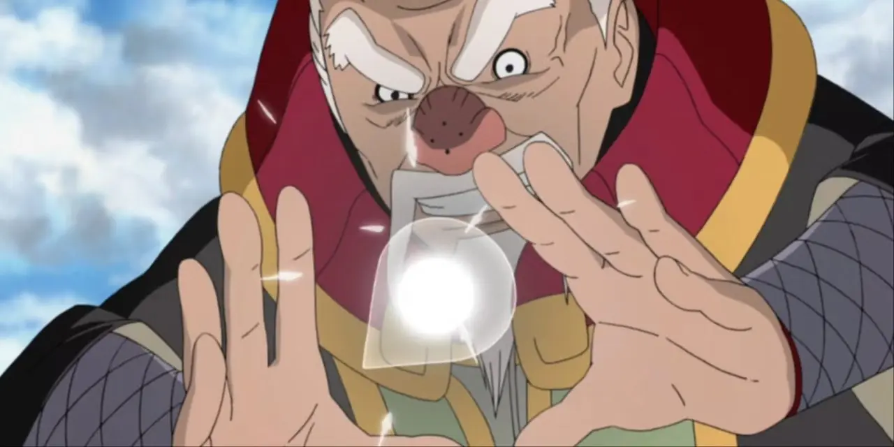 Gamamaru op de berg Myouboku in Naruto: Shippuden