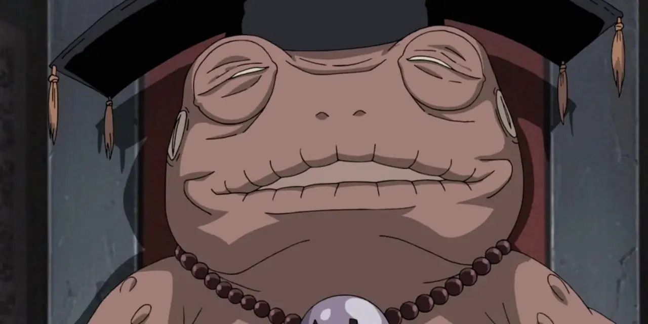 Gamamaru på Mount Myouboku i Naruto: Shippuden Gamamaru på Mount Myouboku i Naruto: Shippuden