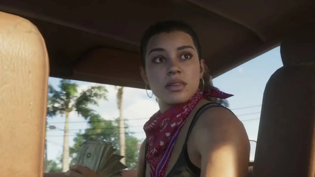 gta 6 Jason et Lucia dans une voiture