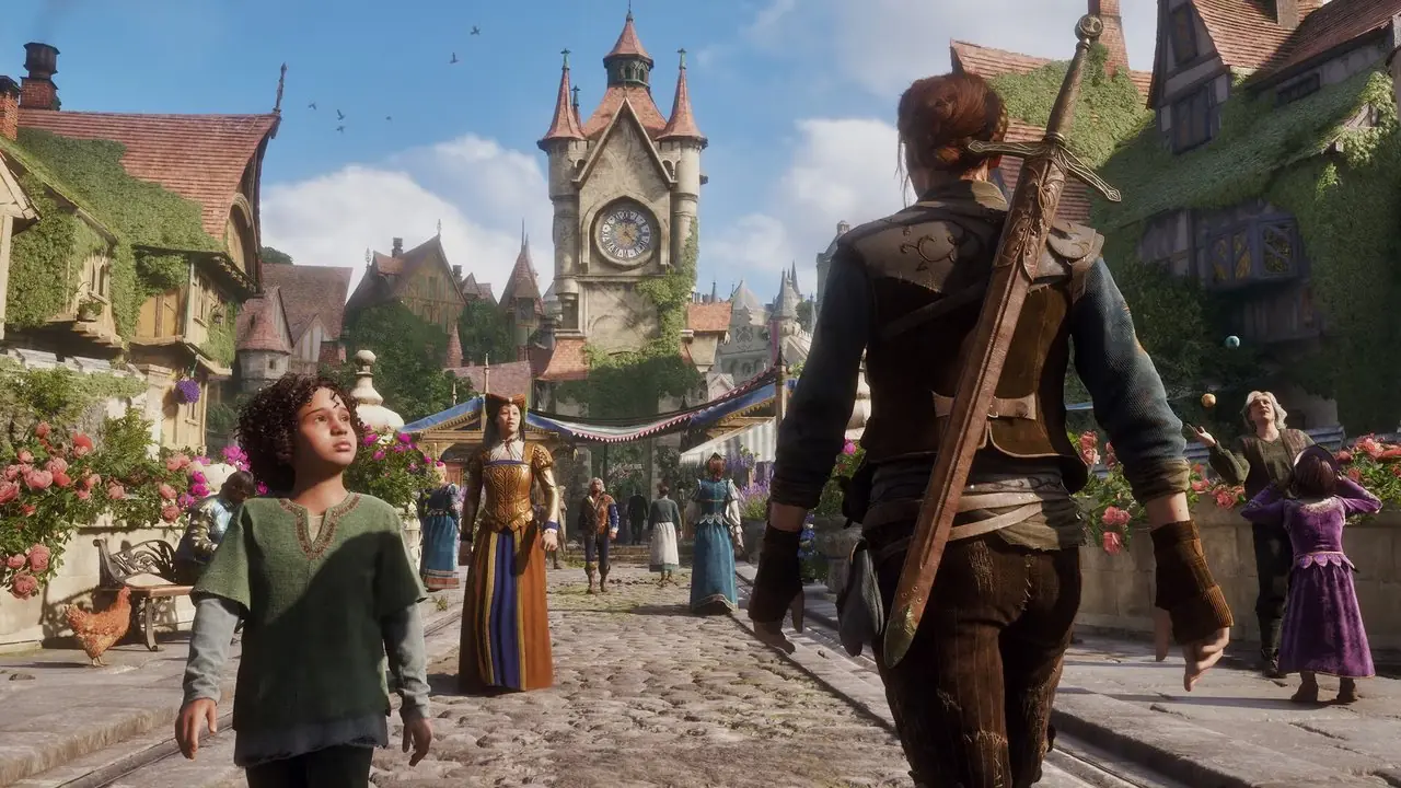 Parler à un groupe de héros lors du redémarrage de Fable