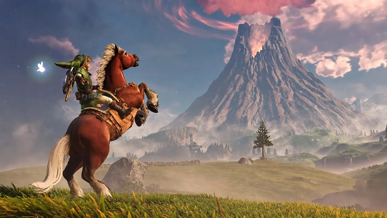 Young Link وEpona في النسخة الجديدة من Zelda Ocarina of Time على Switch 2