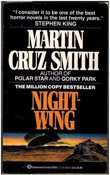 Capa do livro Asa Noturna de Martin Cruz Smith